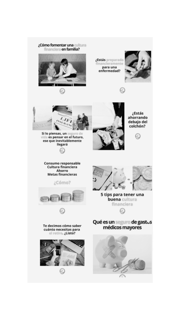 Gestión de redes sociales, creación y página web y mantenimiento del blog para Bonanza Asesores. 