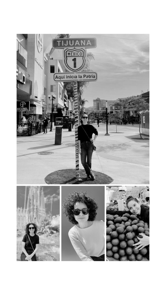 Collage de fotografías personales de Arlene Bayliss para el proyecto editorial Ahorita Vengo